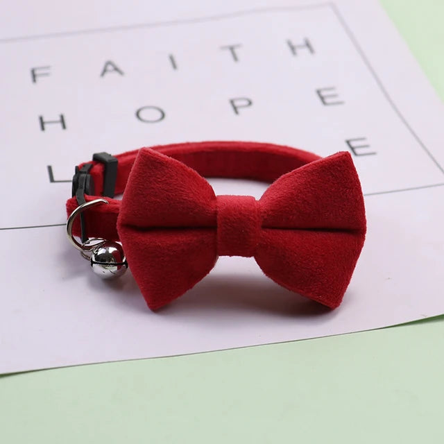 Plaid Print Pet Bow Tie Collar