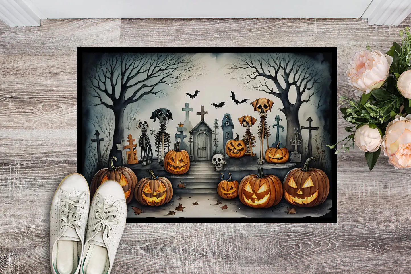 Pet Cemetery Spooky Halloween Doormat